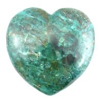 Chrysocolla Heart Carving [Medium]