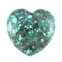African Turquoise Heart Carving [Medium]