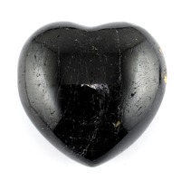 Black Tourmaline Heart Carving [Small]