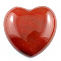 Carnelian Heart Carving [Small]