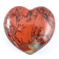Breciated Jasper Heart Carving [Small]
