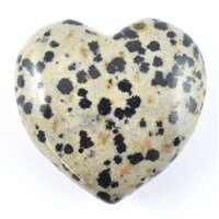 Dalmatian Jasper Heart Carving [Small]