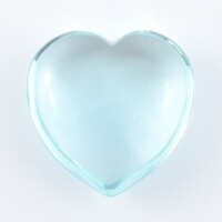 Light Blue Obsidian Heart Carving [Small]