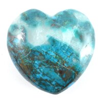Chrysocolla Heart Carving [Small]