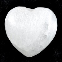 White Selenite Heart Carving [Small]