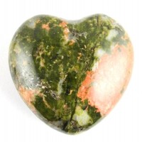 Unakite Heart Carving [Small]