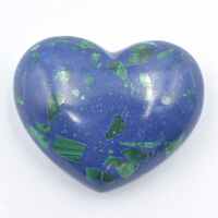 Azurite Malachite Heart Carving [Small]
