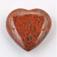 Breciated Jasper Heart Carving [Medium]