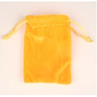 Orange Velvet Jewellery Bags [pkt 10]
