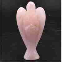 Rose Quartz Angel Carving [Large &#39;1&#39;]