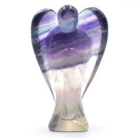 Purple Fluorite Angel Carving [Medium]