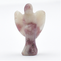 Pink Lepidolite Angel Carving [Mini]