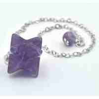 Amethyst Merkaba Pendulum