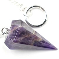 Amethyst Six Sided Pendulum