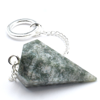 Tree Agate Six Sided Pendulum