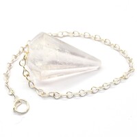 Clear Quartz Six Sided Pendulum