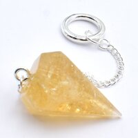 Citrine Six Sided Pendulum