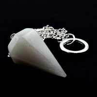 White Jade Six Sided Pendulum