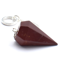 Red Mookaite Six Sided Pendulum