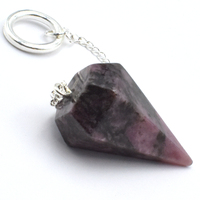 Rhodonite Six Sided Pendulum