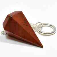 Red Jasper Six Sided Pendulum