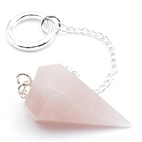 Rose Quartz Six Sided Pendulum [Type 2]