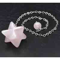 Rose Quartz Merkaba Pendulum