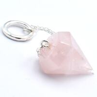 Rose Quartz Six Sided Pendulum