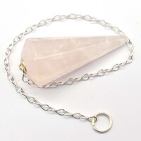 Rose Quartz Six Sided Pendulum