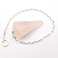 Rose Quartz Six Sided Pendulum