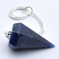 Sodalite Six Sided Pendulum