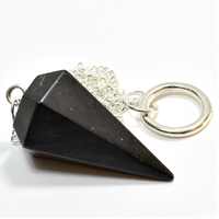 Shungite Six Sided Pendulum