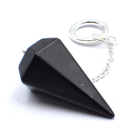 Shungite Six Sided Pendulum