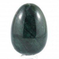 Green Moss Agate Egg Carving
