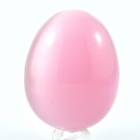 Pink Cat Eye Egg Carving