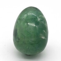 Green Fluorite Egg Carving