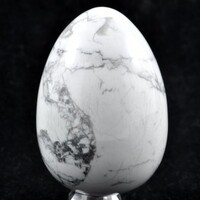White Howlite Egg Carving