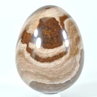 Chocolate Jasper Egg Carving