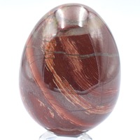 Red Snakeskin Jasper Egg Carving