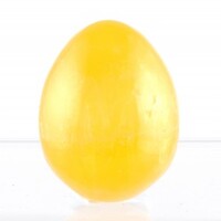 Yellow Calcite Egg Carving