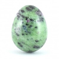 Ruby in Zoisite Egg Carving