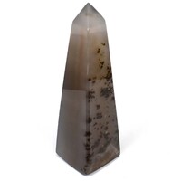 Moss Agate Obelisk