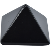 Black Obsidian Pyramid [Size 4]