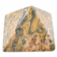 Brown Leopardskin Jasper Pyramid [Size 3]