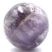 Chevron Amethyst Sphere Carving