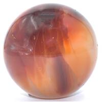 Red Fire Agate Sphere Carving