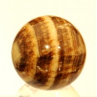 Brown Aragonite Sphere Carving