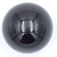 Black Obsidian Sphere Carving