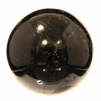 Black Tourmaline Sphere Carving