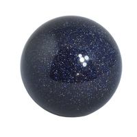 Blue Goldstone Sphere Carving